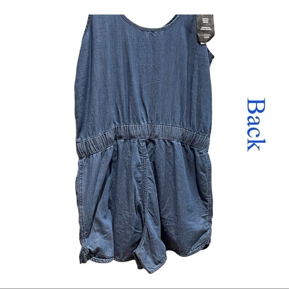 Silver Icing Vero Moda Denim Material Romper Size XL - Picture 3 of 4